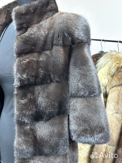 Шуба норка поперечка