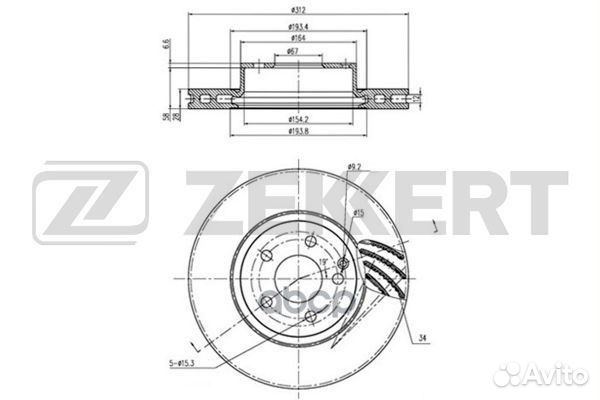 Диск торм. перед. MB CLS (219) 04- E-Class (21