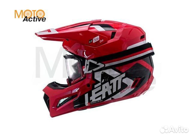 Кроссовый шлем с очками Leatt 3.5 V24 Red, S (55-5