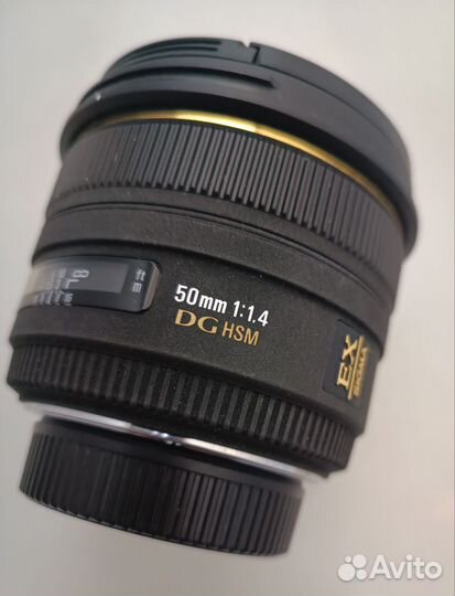 Объектив Sigma 50mm F 1,4 DG HSM EX для Nikon б/у