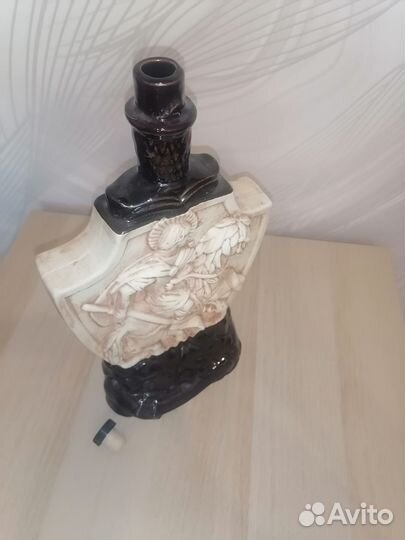 Декоративная бутылка керамическая