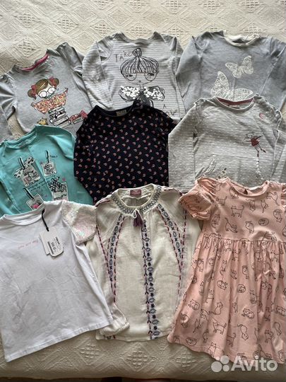 Пакет вещей для девочки 116-122-128