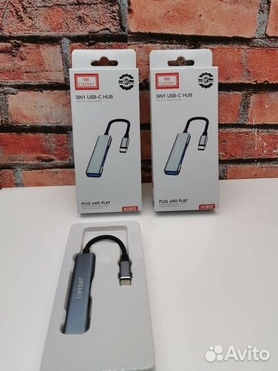 Хаб USB-C Earldom ET-HUB10 2xUSB 3.0