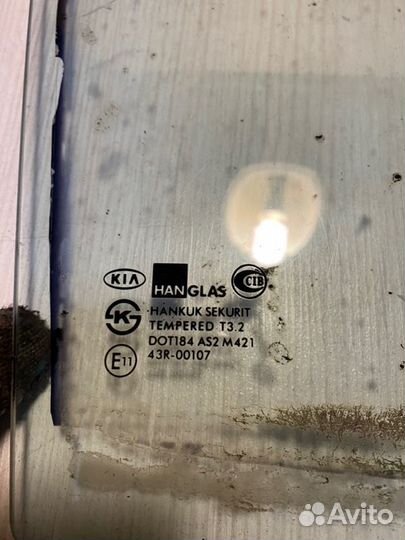 Стекло заднее правое Kia Rio 1 LS