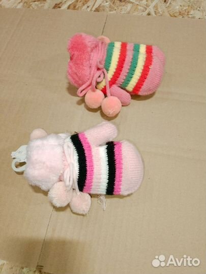 Варежки детские (3-5 лет), новые