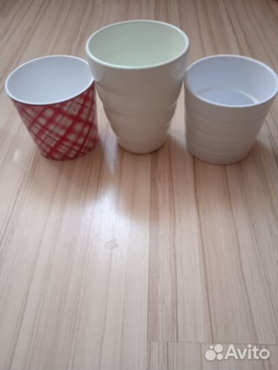 Цветочные керамические кашпо, горшки