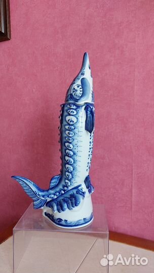 Штоф Осетр Гжель