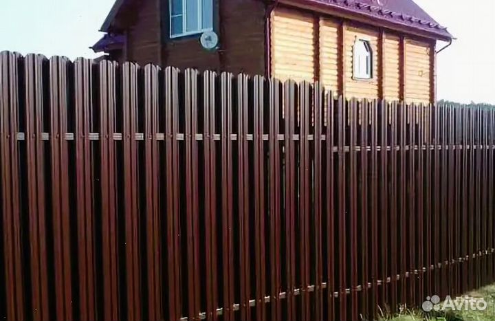 Забор из евроштакетника замер бесплатно под ключ