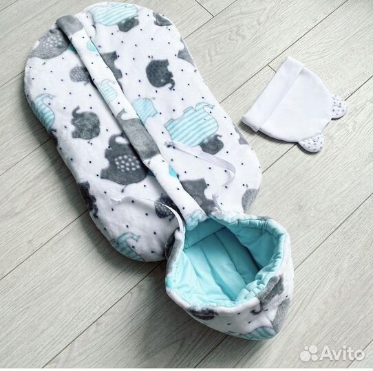 Осенний зимний конверт в коляску