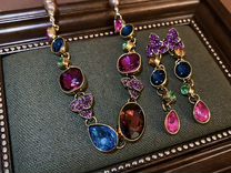 Ожерелье и серьги комплект украшений в стиле dg