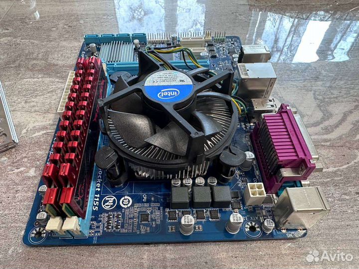 Материнская плата 1155 / intel g2130 / 4gb ddr3