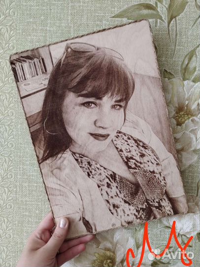 Выжигание портрета на дереве