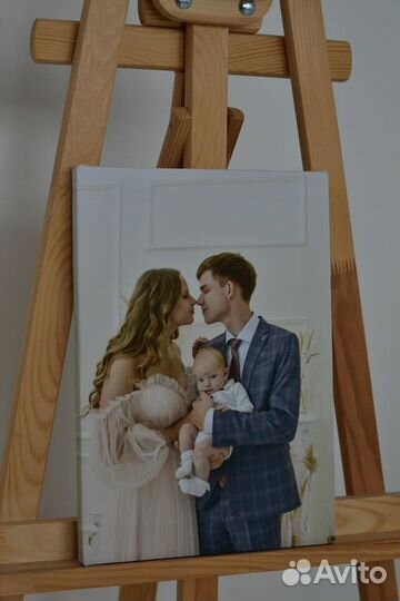 Семейное фото на холсте
