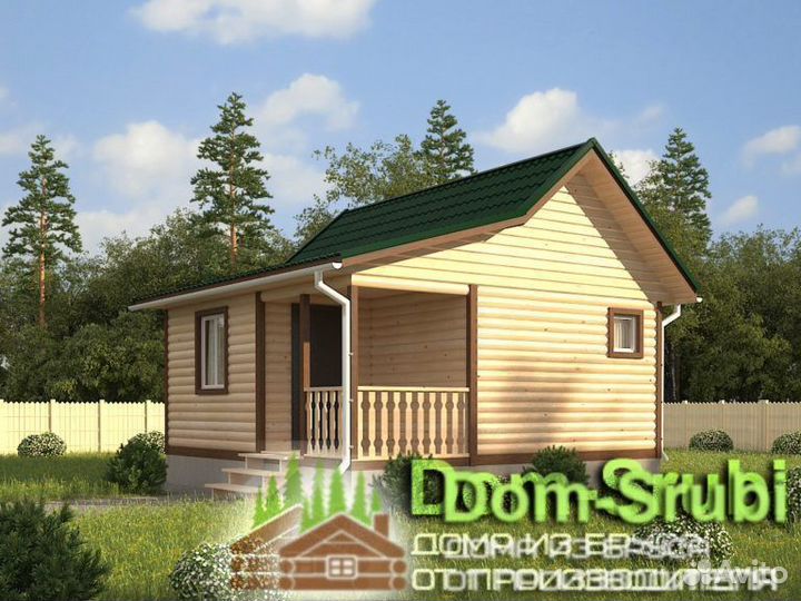 Карабаново-Хорошая надёжная Баня из бруса Б-11 6х6