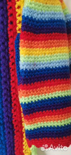 Шапка, шарф и варежки женские комплект