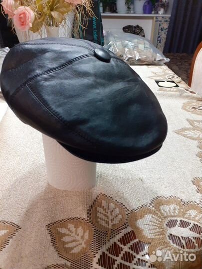Кожаная кепка