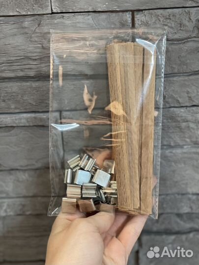 Фитиль деревянный, хлопковый