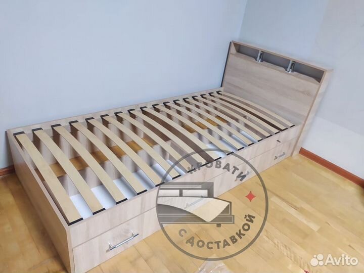 Кровать 90х200 с ящиками
