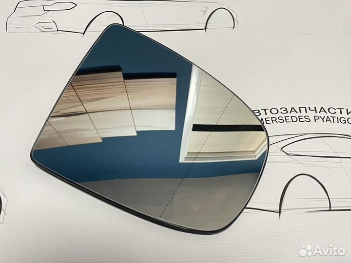 Правый зеркальный элемент с затемнением BMW E71 X6