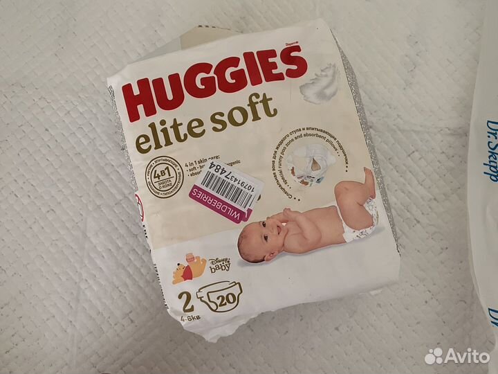 Подгузники huggies elite soft 2/4-8кг
