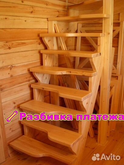 Лестница гусиный шаг в дом