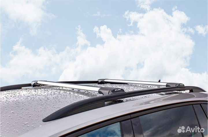 Багажник на крышу Атлант опора I Caddy 2015- серый