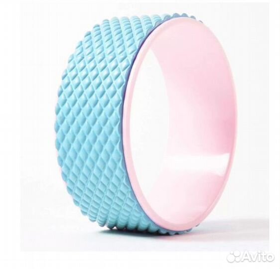 Колесо для йоги, голубое