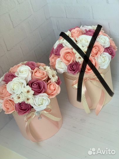 Букет из мыльных роз/интерьерный букет/подарок