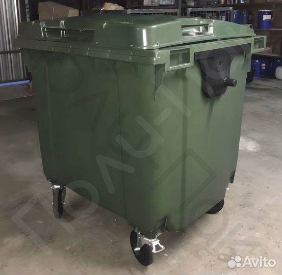 Мусорный евроконтейнер пластиковый 1100л R2332