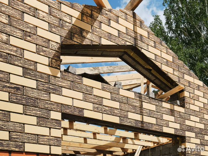 Кирпич лицевой утолщенный 