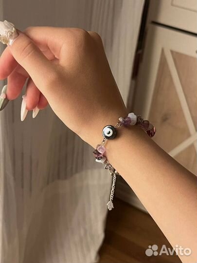 Комплект украшений из натуральных камней