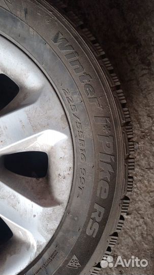 255/55/16 Комплект ориг колес на BMW, зима шипов