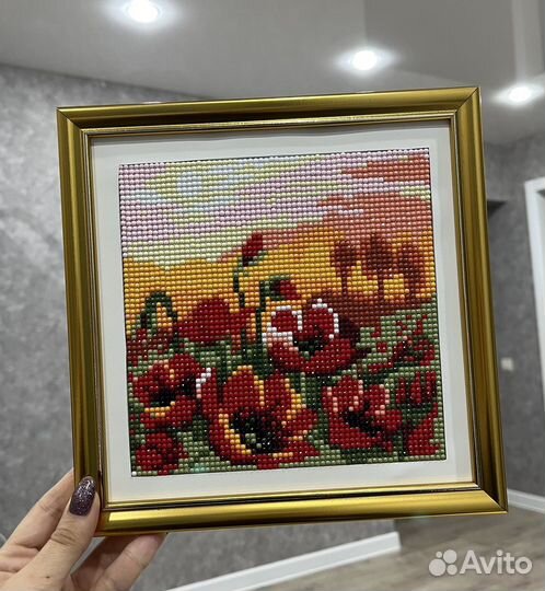 Алмазная мозаика готовая работа