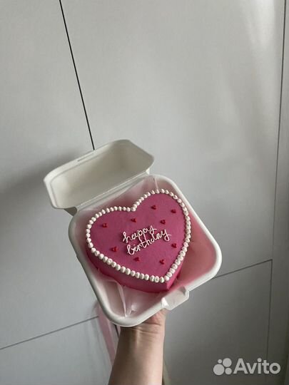 Бенто-торт, торт на праздник, торт сердце