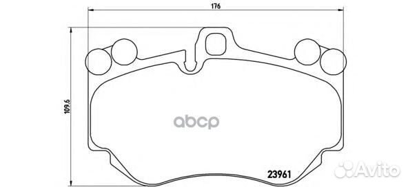 Колодки торм.пер. P65016 Brembo
