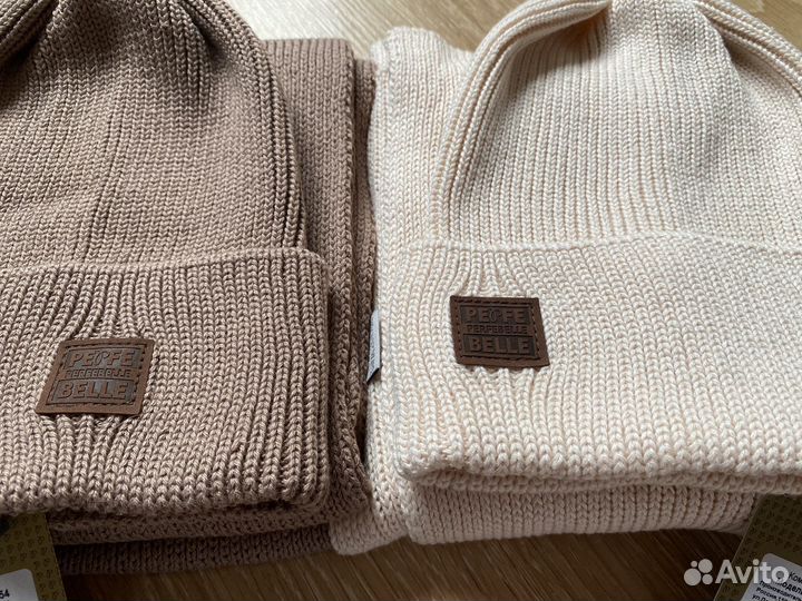 Комплект шапка и шарф женский