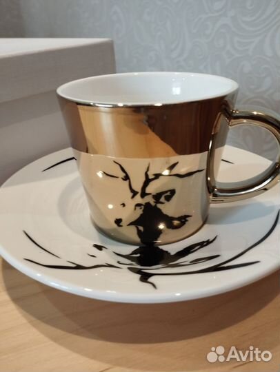 Чайная/кофейная пара фарфор