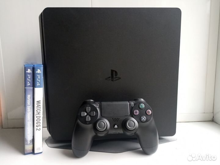 Sony playstation 4 slim + 24 игры