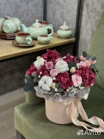 Букет из стабилизированных цветов