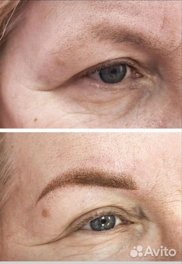 Перманентный макияж (татуаж) брови, веки, губы