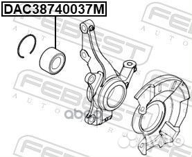 Подшипник ступичный передний 38X74X37 DAC38740037M