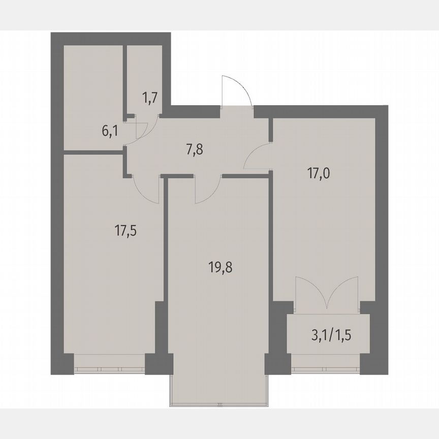 2-к. квартира, 71,5 м², 6/11 эт.