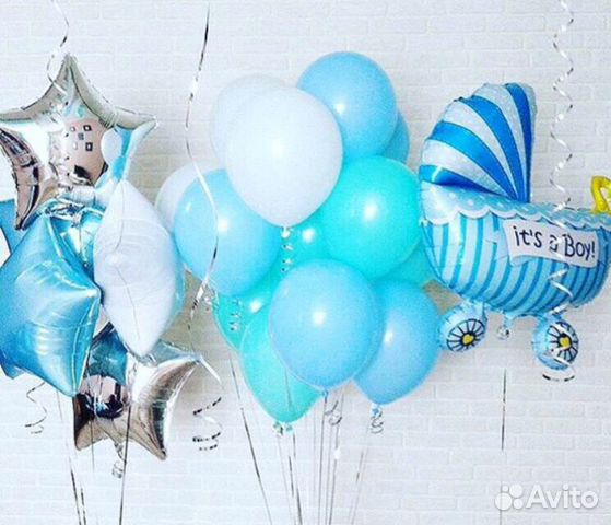 Шары гелиевые на выписку из роддома