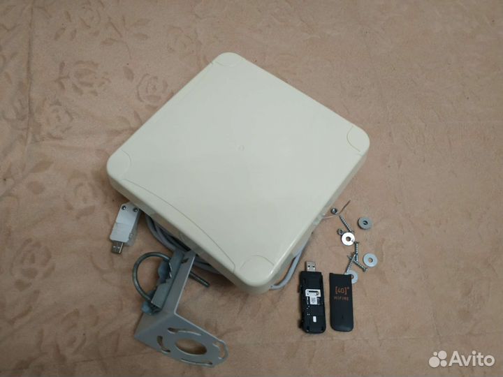 4g антенна + модем 4G + кабель + крепление