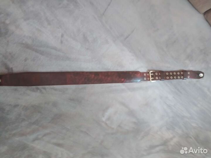 Гитарный Ремень из натуральной кожи