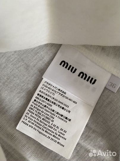 Лонгслив miu miu оригинал