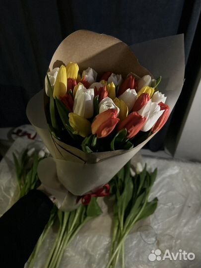Готовые букеты тюльпанов с доставкой