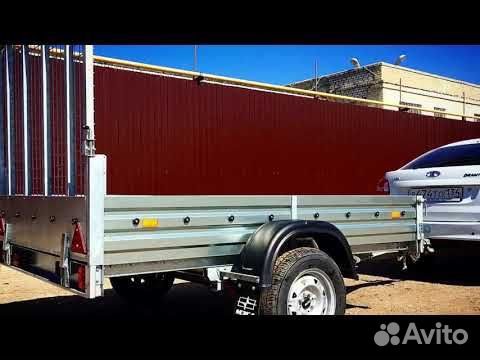 Прицеп двухосный с трапом. Рассрочка