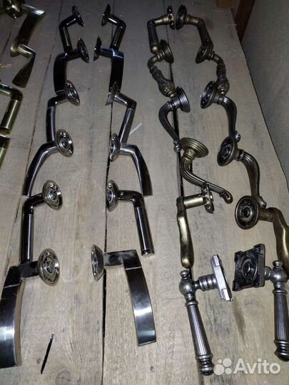 Дверные ручки Renz хром латунь с витрины - 6о