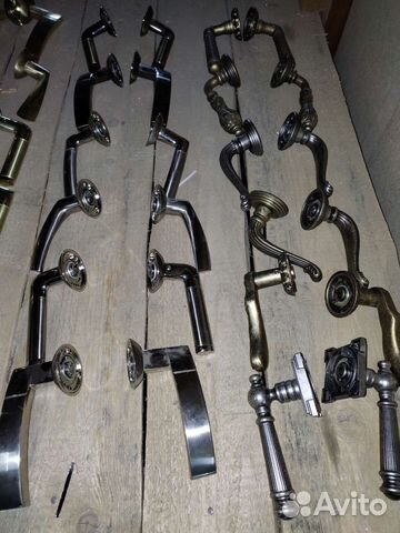 Дверные ручки Renz хром латунь с витрины - 6о